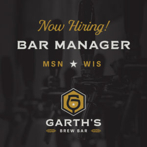 Open Bar Manager Position