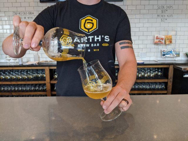Blending Beers At Garth's Brew Bar