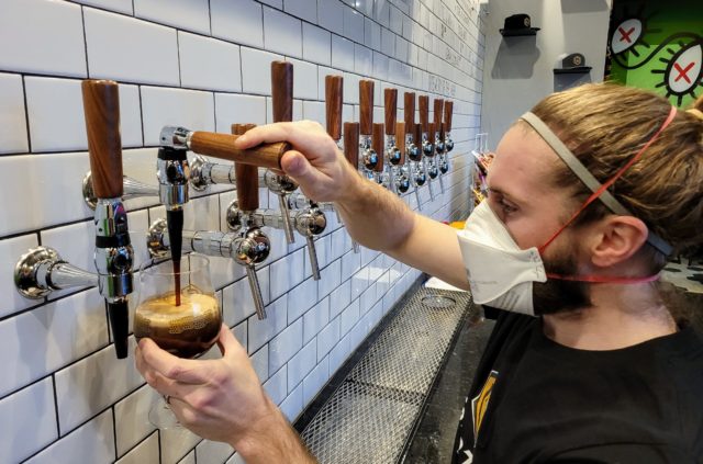 Pouring A Nitro Beer