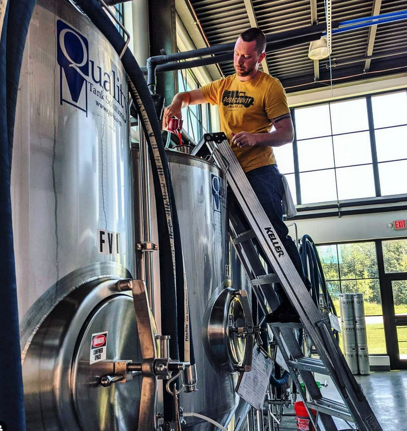 Garth Adding Fruit To Beer