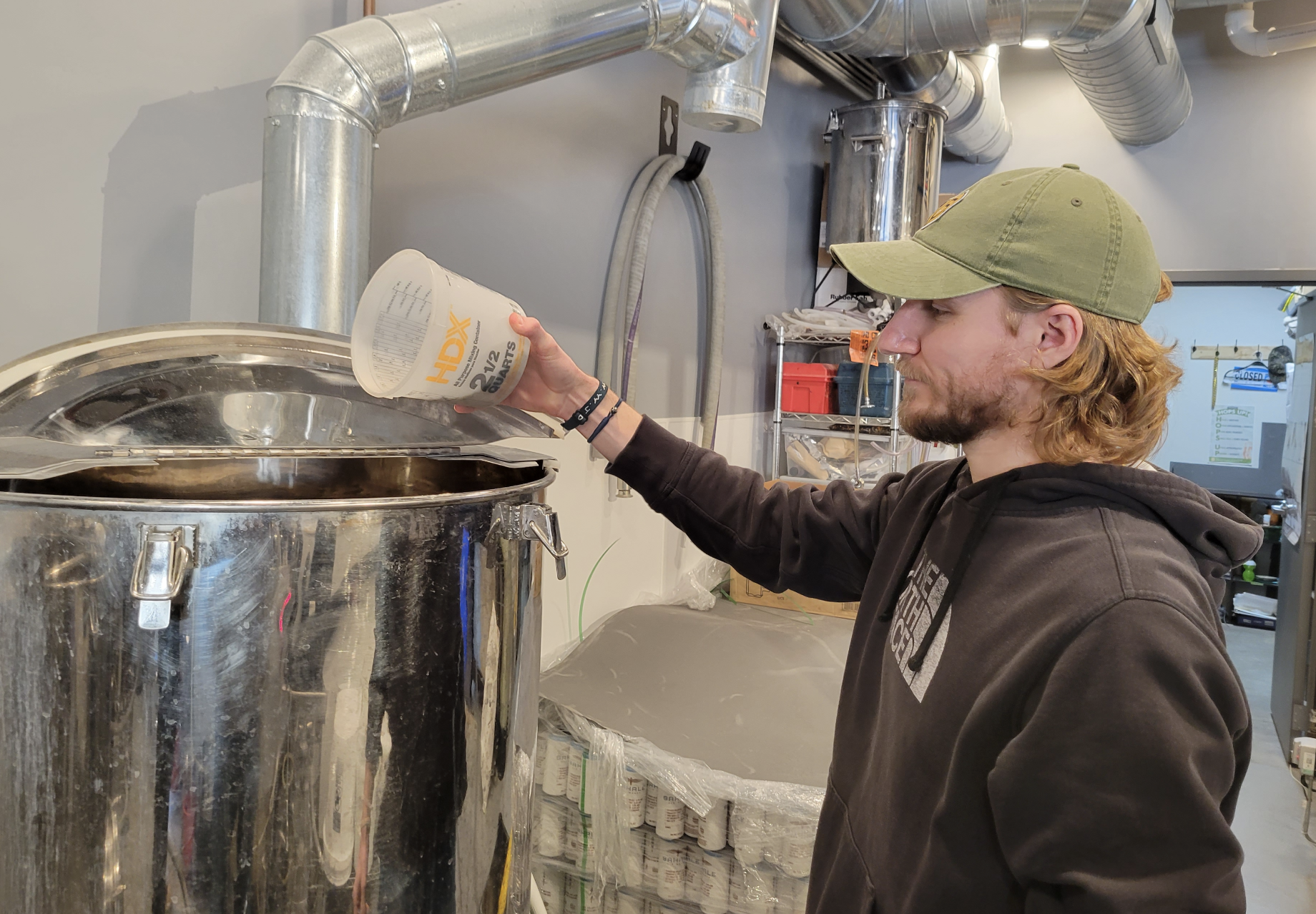 Sean Pouring Hops