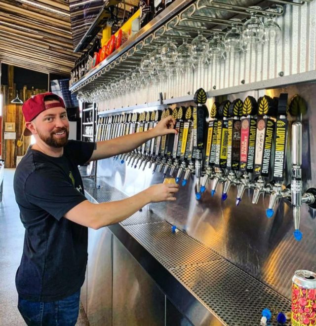 Garth Pouring Beer At Lupulin